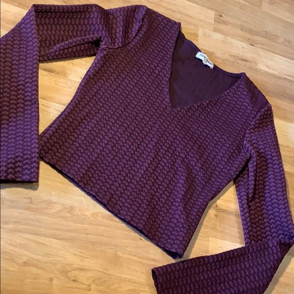 Opening ceremony purple long sleeve top sz s - Picture 2 of 5